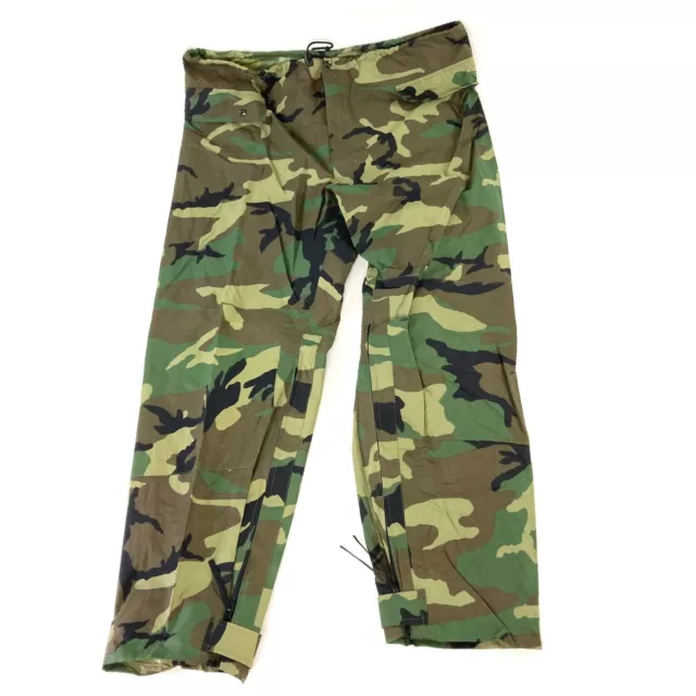 NEW ORC Army Military Improved Woodland Rainsuit Wet Weather Pants Trousers L
