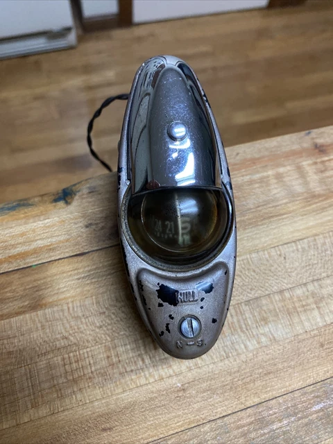 Antique, Mid Century, ￼Hull lighted compass Motorcycle, Hot Rod Works ￼