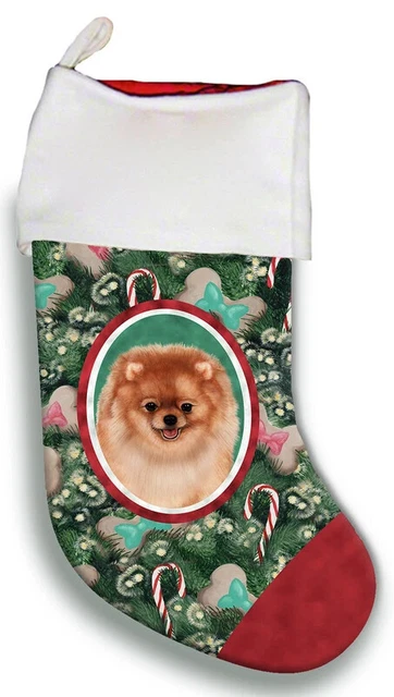 Christmas Stocking - Orange Pomeranian 11311