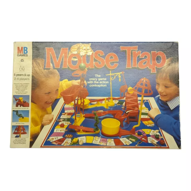 Vintage Milton Bradley Mouse Trap 1986 Board Game MB GAMES erratum Version