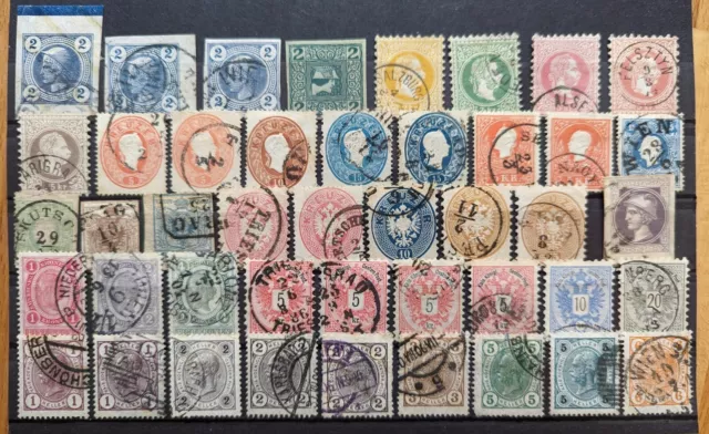 Österreich, schönes Lot mit Briefmarken, gestempelt