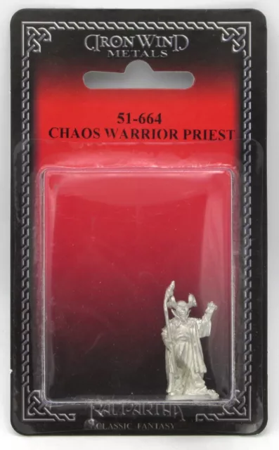 Ral Partha 51-664 Chaos Warrior Priest (Chaos Wars) Wizard Mage-Cleric Miniature