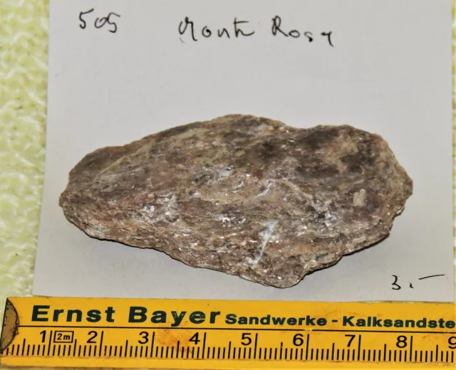 Schöner Mineralstein, Monte Rosa Schweiz Nr. 505 , Teil einer Mineraliensammlung
