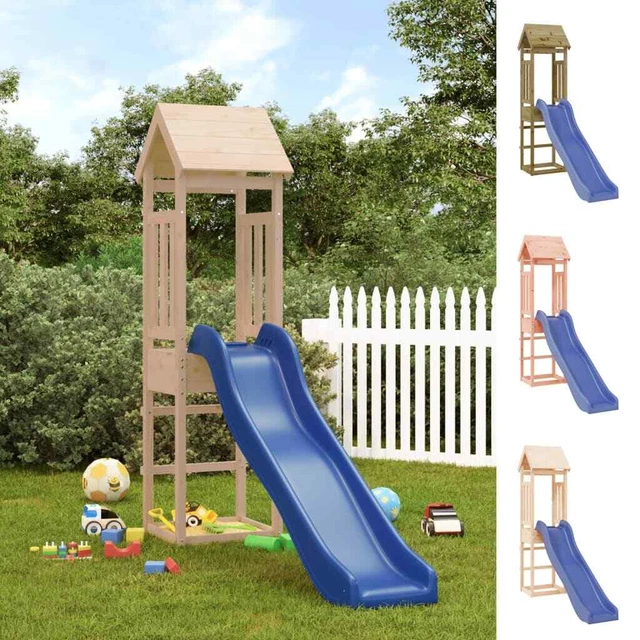 OUTDOOR PLAYSET WOODEN Playground Set Garden Playhouse Solid Wood Pine