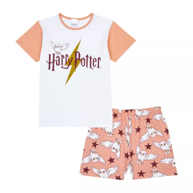 Harry Potter Girls Short Pyjamas, Hedwig Pjs, Ages 7 Years to 14 Years