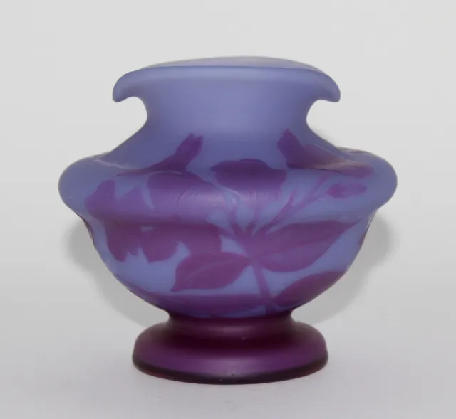Lötz Jugendstil Enzian Cameo Glas Vase Richard Art Nouveau Bohemian Loetz Glass