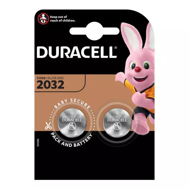 duracell CR2032 BR2032 DL2032 Lithium Coin Cell Button Batteries Long Expiry