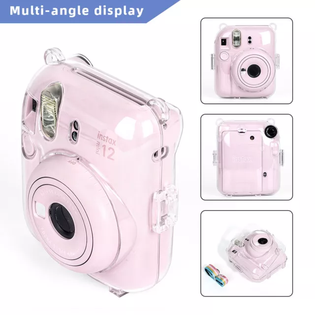 Mini Camera Bag PC Crystal Protective Shell Cover Shell for Camera Instax Mini12