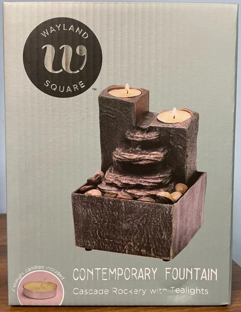 Rockeria en cascada contemporánea Wayland Square con cerdas nueva en caja
