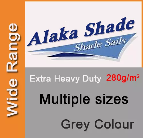 Extra Heavy Duty Shade Sail Shade Cloth Grey Gray Sun Triangle Square Rectangle