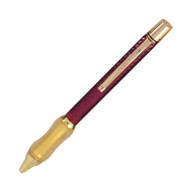 Sensa Herringbone Jewels Ballpoint Pen in Garnet Burgundy- NEW in Original Box