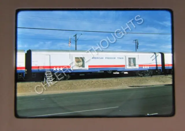 Original '76 Kodachrome Slide AFT American Freedom Train 103 Baggage Pass  36Y38