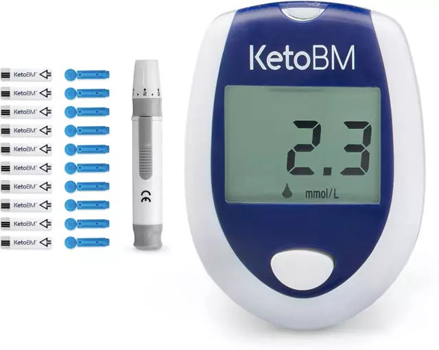 Kit de medidor de cetona de sangre Ketobm para pruebas de dieta Keto - kit EE. UU.