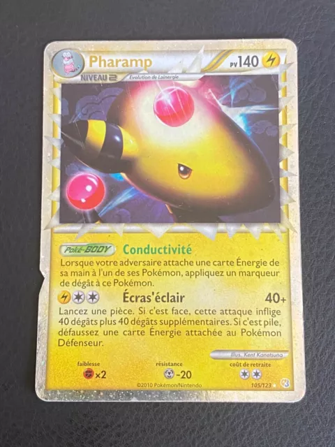 Carte Pokemon Fr Hgss - Pharamp Prime 105/123 Ultra Rare - Be