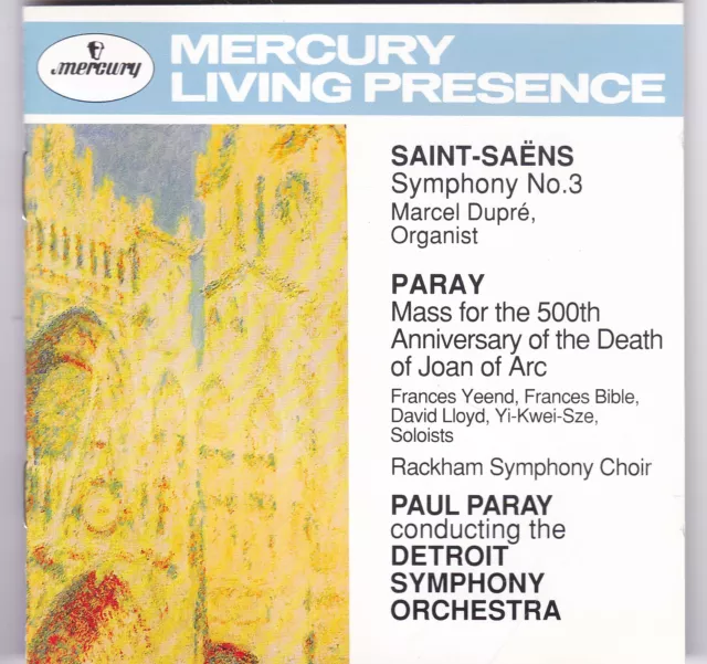 Detroit Symphony, Paul Paray - Saint-Saens: Symphony 3, Paray: Joan of Arc Mass