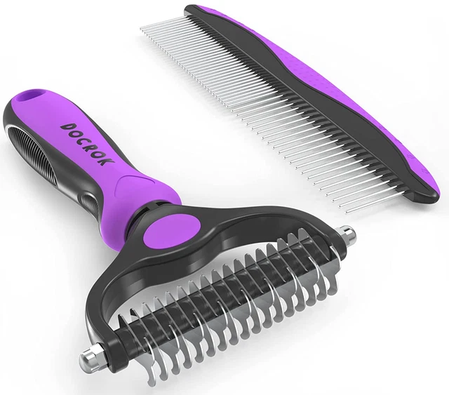 Brush Dog Comb Pet Cat Grooming Hair Remover Deshedding Massage Cleaning Tool