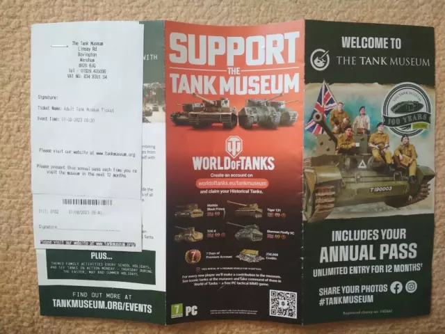 The Tank Museum (Annual Pass) Ticket