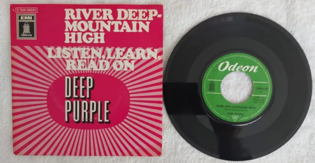 Deep Purple 7" Ps Germany-River Deep Mountain High-Listen, Learn, Read On