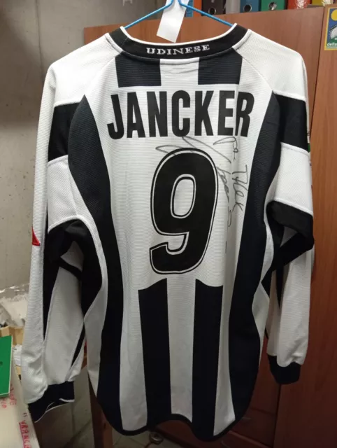 UDINESE Maglia Calcio autografata signed 03-04 JANCKER (ex Bayern Munchen ) #9