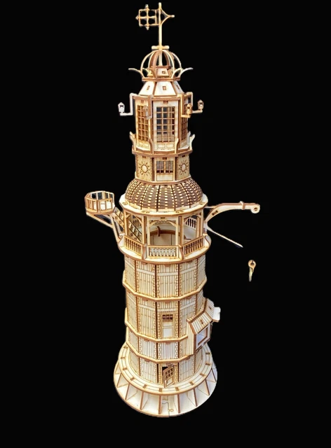 LASER CUT WOODEN Eddison Lighthouse 3D Model/Puzzle Kit £25.99 ...