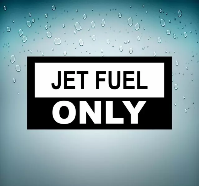 Autocollant sticker voiture avion aviation aeroport JET fuel only