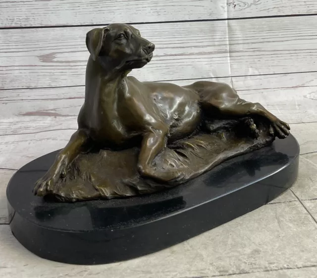 Golden Retriever Real Handcrafted Bronze Indoor/ Outdoor Statue Figurine Gift