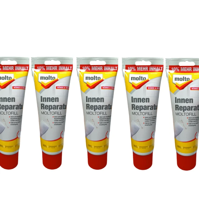 5 Stück Molto Innen Reparatur Moltofill Wände Und Decken  * Ovp *