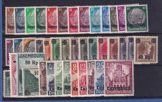 Luxemburg Dt. Besetzung Mi.-Nr. 1-41 Gebiet komplett, postfrisch **