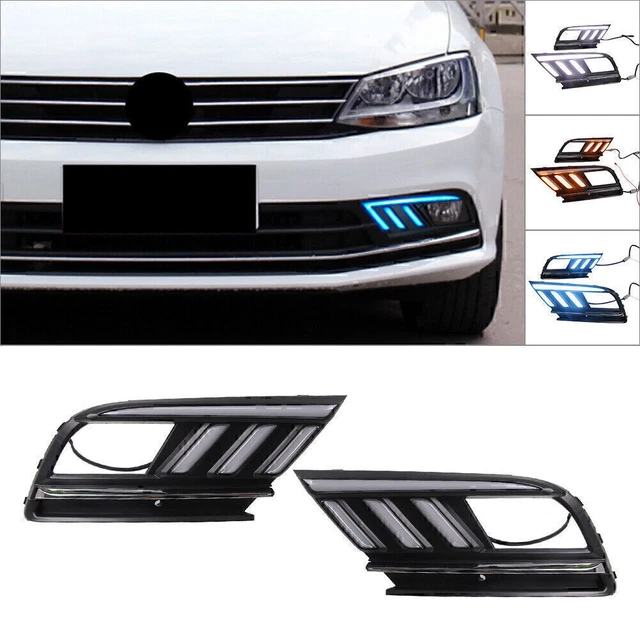 Luce diurna LED DRL per VW Jetta MK7 2016-2018 3 colori