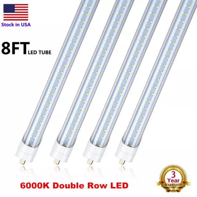 FA8 Single Pin 8FT LED Tube Light 96" 8FT LED Bulbs to Replace Fluorescent Light