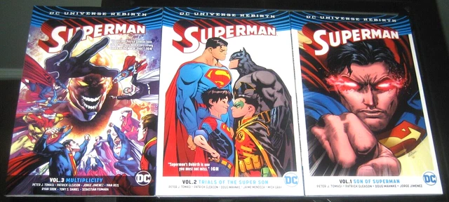 SUPERMAN REBIRTH TPB, DC COMICS comic book (LOT OF 3) VOL 1- 3 (C-37)