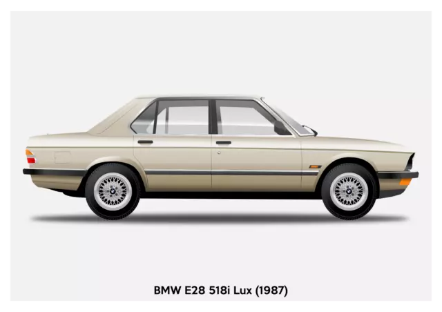 BMW E12 5 Series 528 Retro A3 Affiche Impression De Publicité Classique EUR  5,84 - PicClick FR