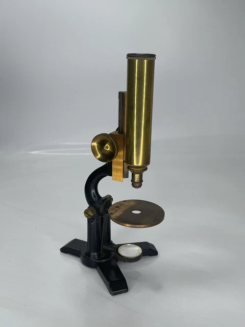Antique Claw Foot Queen￼ & Co Philadelphia ￼Brass Microscope