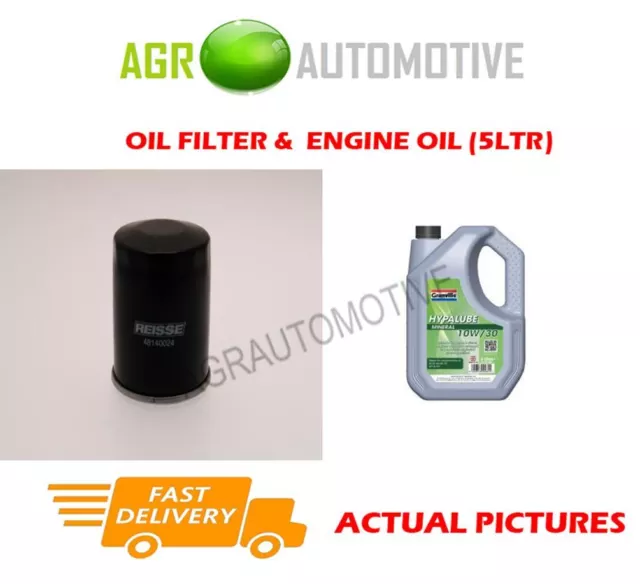 For Kia Mentor Ii 1.6 102 Bhp 2001-05 Petrol Oil Filter + 10W30 Engine Oil