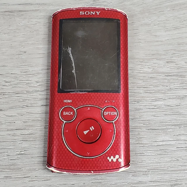 SONY WALKMAN NWZE464 Red (8 GB) Digital Media Player FOR PARTS/REPAIR