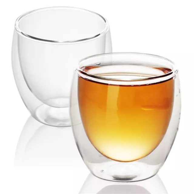 Double walled thermo glass set 200-300 ml tea glass coffee glass latte macchiato