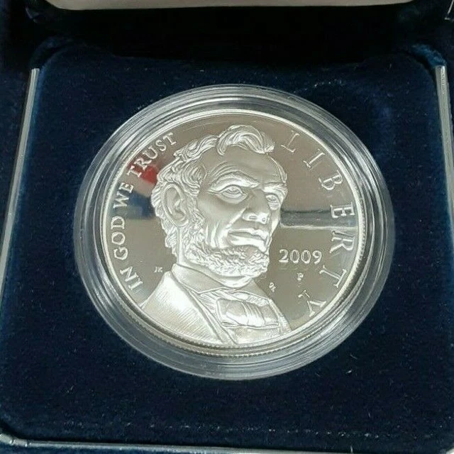 2009-P US Mint Abraham Lincoln Commemorative Proof Silver Dollar in OGP