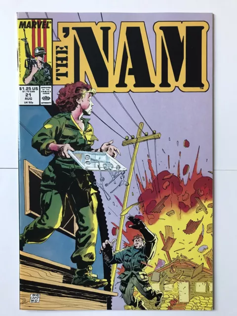 The NAM #21 1988 Marvel Copper War Comic White Pages  NM