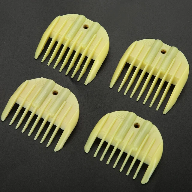 4 piezas/juego de límite de peine recortadora de pelo cortadora guía de accesorio peluquero peinado GF0