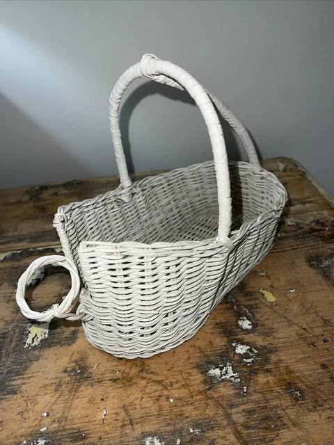Precioso mimbre vintage, soporte de vino de ratán, muy boho