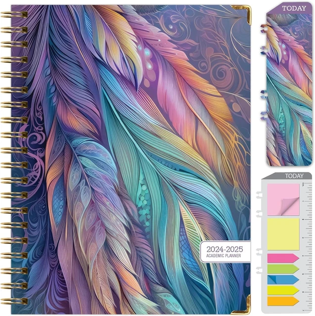 HARDCOVER ACADEMIC YEAR 2024-2025 Planner: (June 2024 through July 2025) 8.5"X11 $32.99 - PicClick
