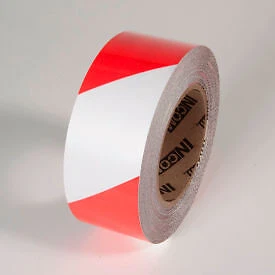 Tuff Mark Tape, Red/White, 2"W x 100'L Roll, TM1202RW Top Tape And  Label Inc.
