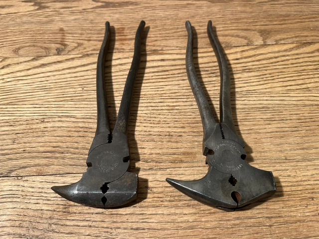 Old Used Vintage Tools Fencing Pliers Farm Utica 1932-10 1/4 Crescent 1986-10 Old Used Vintage Tools Fencing Pliers Farm Utica 1932-10 1/4 Crescent 1986-10