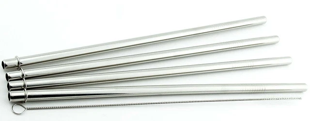 4 Pack Cocostraw for Bubba Hero 20 oz Silver Tumbler PerfectFIT 18/8 Stainless 4