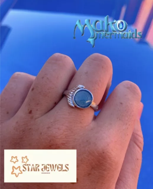 Real Glow in the Dark Mako Mermaid Ring Sterling Silver 925 No 