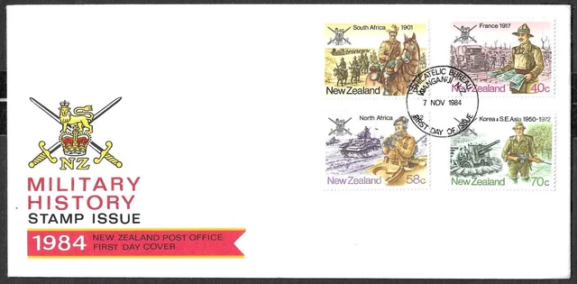NEW ZEALAND  - MILITARY HISTORY - 7th NOV 1984 - FDC