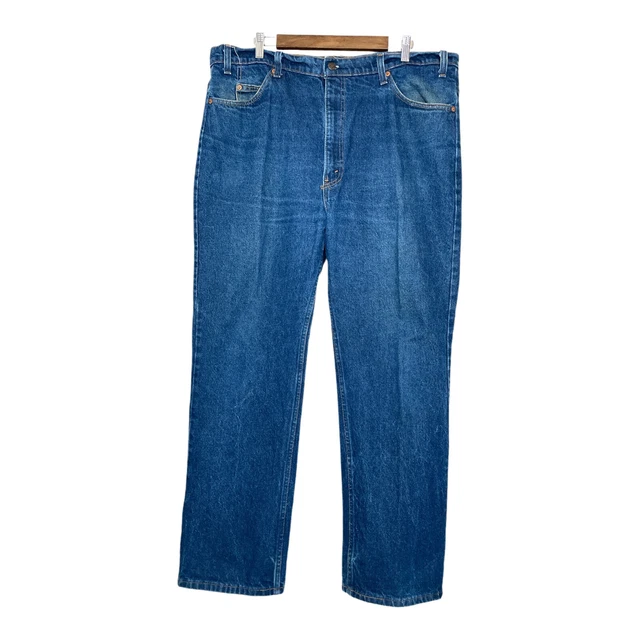 Vintage Levi's 42X32 Mens Blue 517 USA Made Orange Tab Straight Leg Denim Jeans