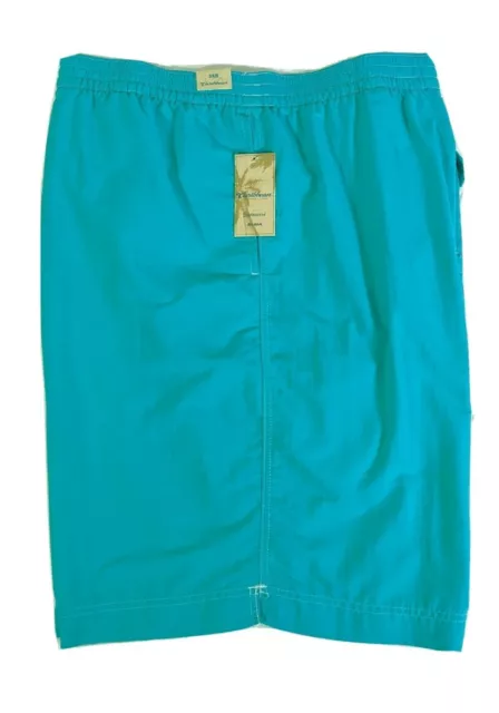 CARIBBEAN ROUNDTREE & YORKE Big Men's Green-Aqua Cargo Swim Trunks size 3XT NWT