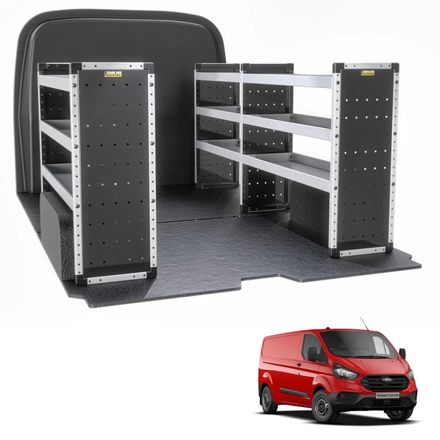 FORD TRANSIT CUSTOM Van Racking Shelving for L2H1 Models (Bronze) £ ...