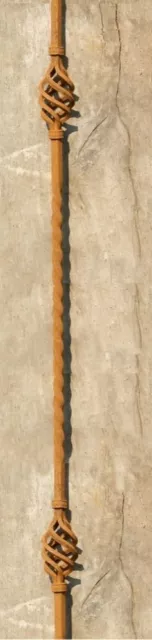 Gitterstange aus Schmiedeeisen Zwiebel-Wirbel für Fenstergitter Balkon Geländer